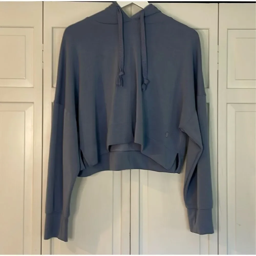 AS revival blue cropped Athletic hoodie M